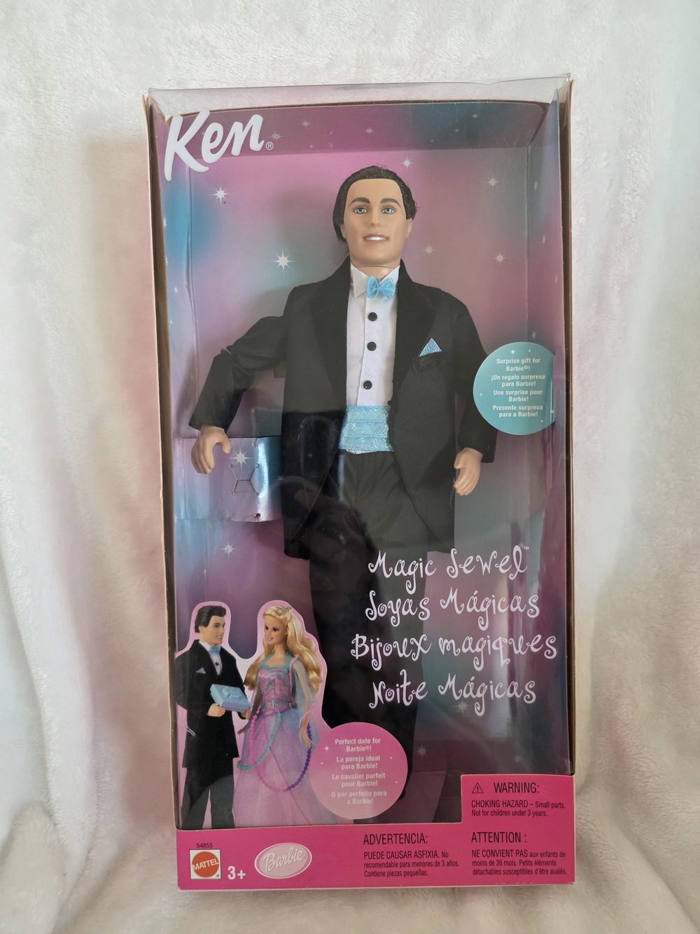 Vintage 2001 Magic Jewel Ken Doll NIB Mattel 54855 Tuxedo Surprise Gift Y2K